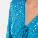Whistles Sequin Keyhole Midi Dress 3