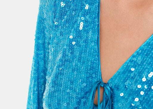 Whistles Sequin Keyhole Midi Dress 3