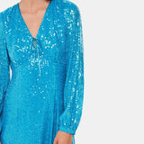 Whistles Sequin Keyhole Midi Dress 4