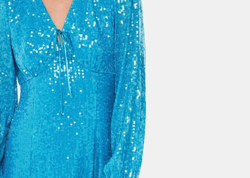 Whistles Sequin Keyhole Midi Dress 4