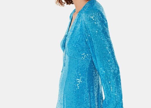 Whistles Sequin Keyhole Midi Dress 5