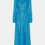Whistles Sequin Keyhole Midi Dress 6