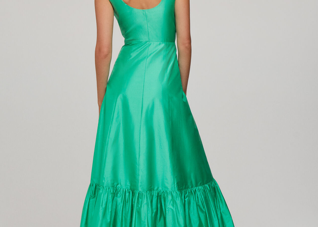 Whistles Taffeta Silk Blend Maxi Dress 5