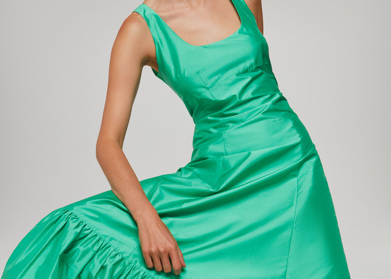 Whistles Taffeta Silk Blend Maxi Dress 2