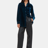 Whistles Imperfect Velvet Oversized Shirt – Bleed (M) 3