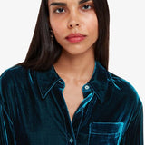 Whistles Imperfect Velvet Oversized Shirt – Bleed (M) 4