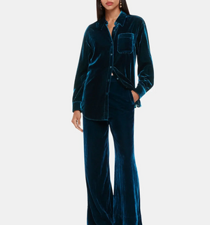 Whistles Imperfect Velvet Oversized Shirt – Bleed (M) 5