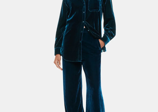 Whistles Imperfect Velvet Oversized Shirt – Bleed (M) 5