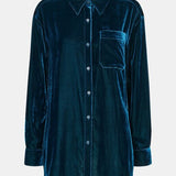 Whistles Imperfect Velvet Oversized Shirt – Bleed (M) 6