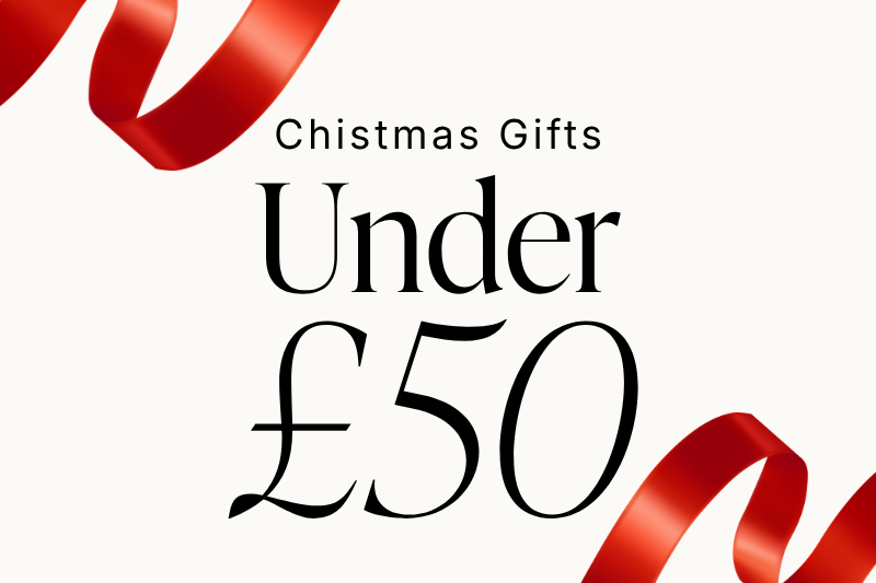 graphic saying luxury christmas gifts under £50