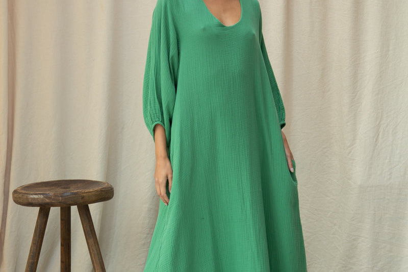 Beaumont Organic organic cotton maternity dress, available to rent or buy at For The Creators