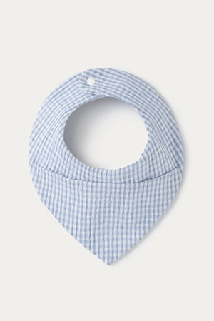 Bibby Kids Blue Seersucker Bandana 1