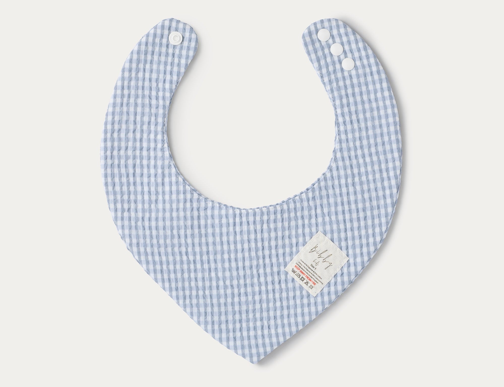 Bibby Kids Blue Seersucker Bandana 2