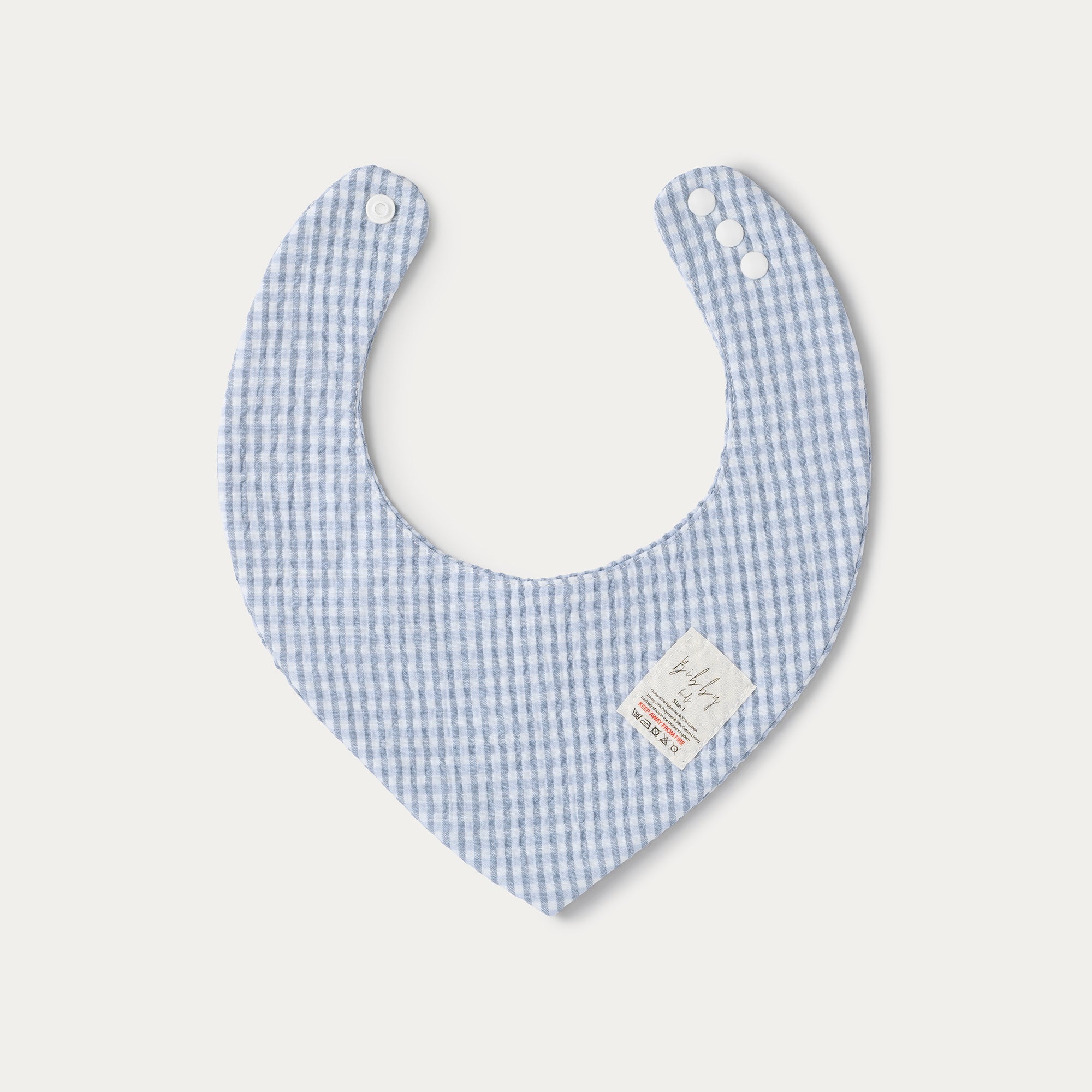 Bibby Kids Blue Seersucker Bandana 2