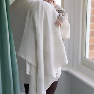 Ralphie Bear Seashell Large Swaddle Muslin 4