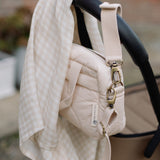 Ralphie Bear Ralphie Bear Quilted Changing Stroller Bag Beige Scallop 3