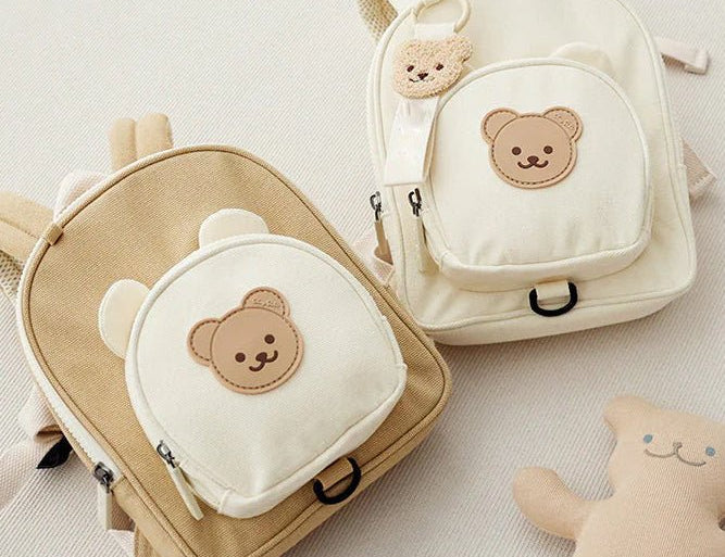 Resort Teddy Bear Backpack soft toddler bag by Cozy Crew Club