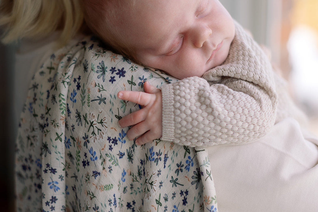 Ralphie Bear Wildflower Large Swaddle Muslin 5