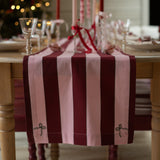 Avery Row Table Runner Bold Stripe Burgundy 4