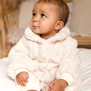 Fur-Lined Bear Fluffy Coat Romper baby all-in-one by Cozy Crew Club – image 8