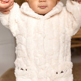 Fur-Lined Bear Fluffy Coat Romper baby all-in-one by Cozy Crew Club – image 3