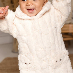 Fur-Lined Bear Fluffy Coat Romper baby all-in-one by Cozy Crew Club – image 2