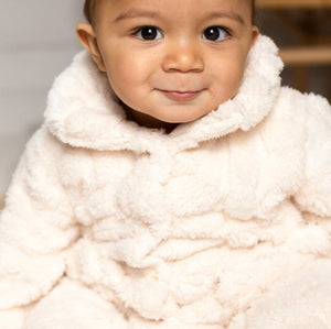 Fur-Lined Bear Fluffy Coat Romper baby all-in-one by Cozy Crew Club – image 7