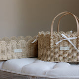 Ralphie Bear Scallop Edge Baby Changing Basket 2