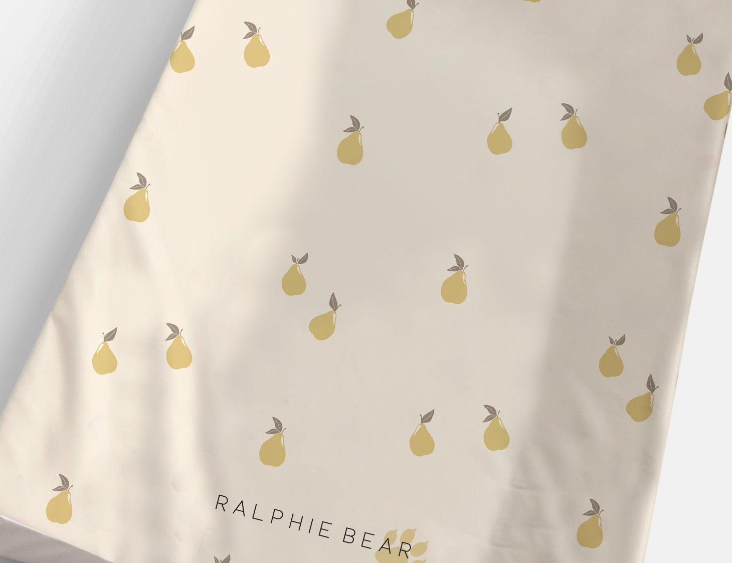 Ralphie Bear Pears Anti Roll Wedge Changing Mat 1