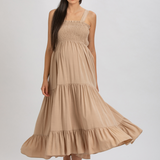 Pietro Brunelli Holly Maxi Maternity Dress in Almond