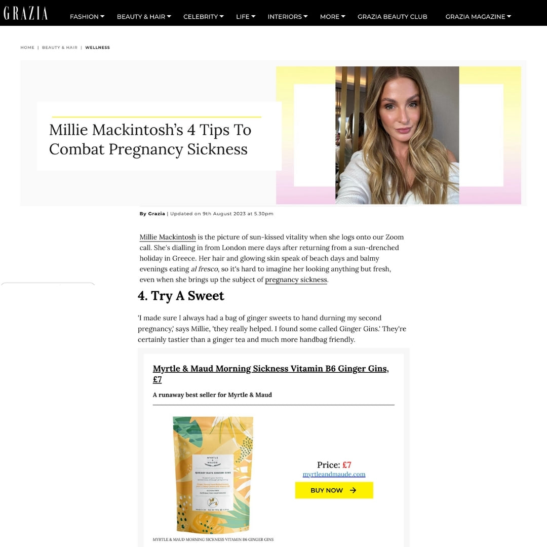 Myrtle and Maude Morning Sickness Vitamin B6 Ginger Gins 11