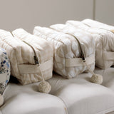 Ralphie Bear Quilted Washbag Gingham Beige 4