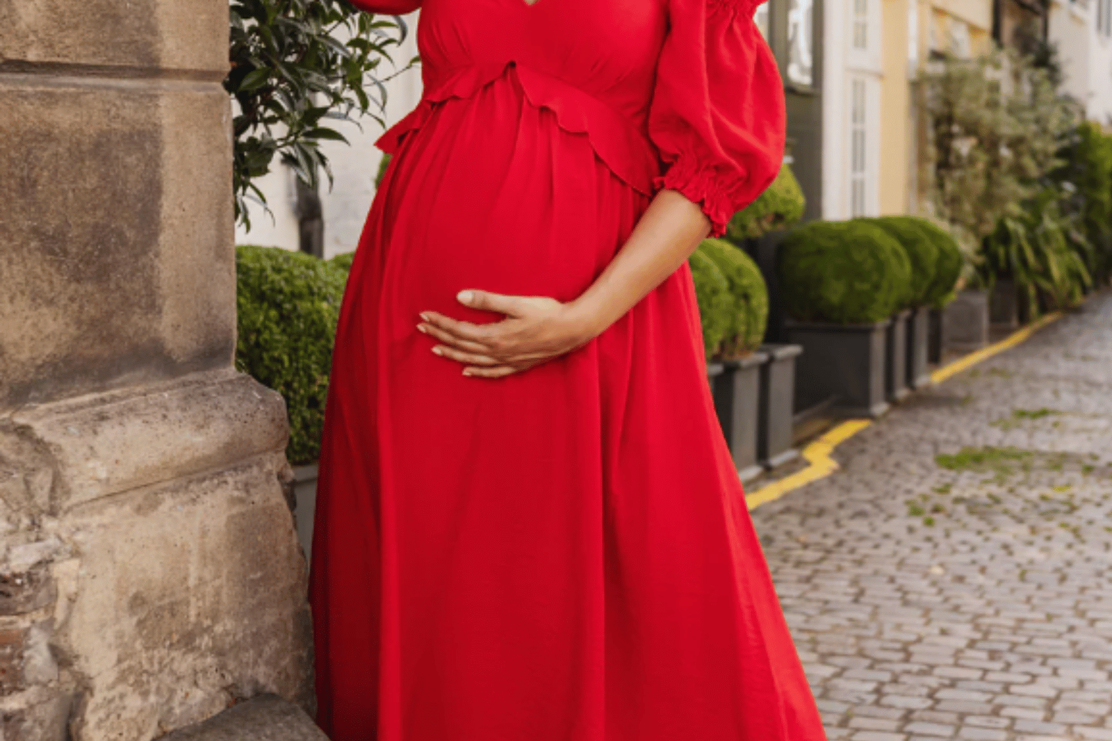 Bump & Milk Leila Maternity & Breastfeeding Dress Red For The Creators Bump & Milk Leila Maternity & Breastfeeding Dress Red For The Creators