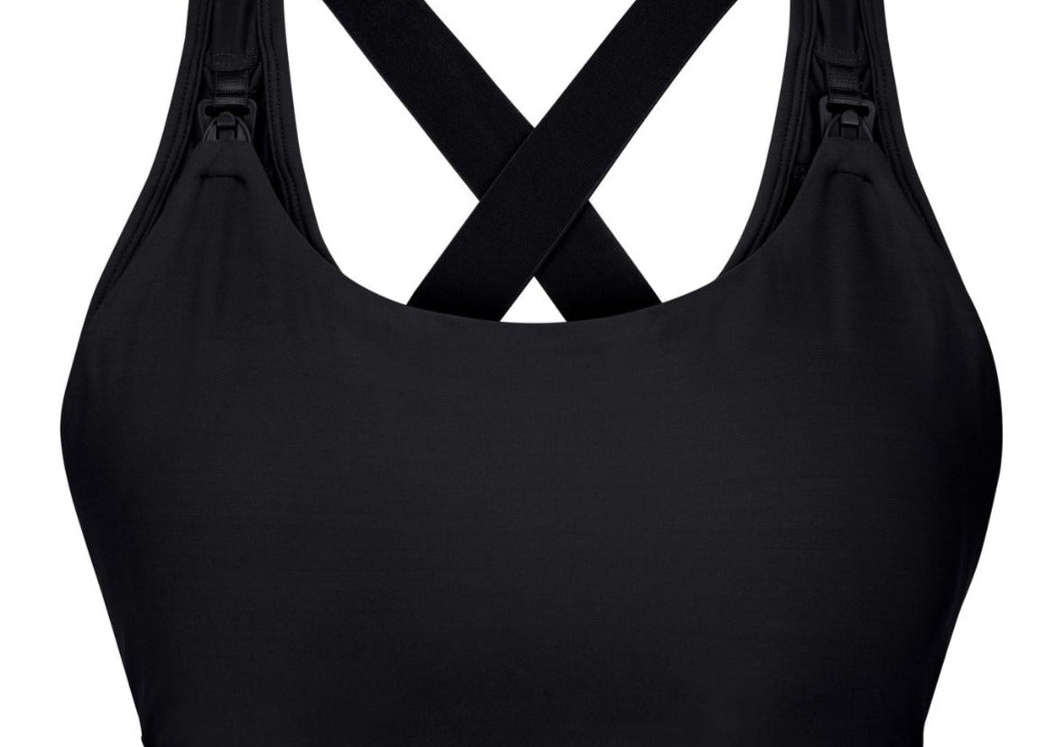 Natal Active Nursing Sports Bra Artemis Jet Black B G Cup 3