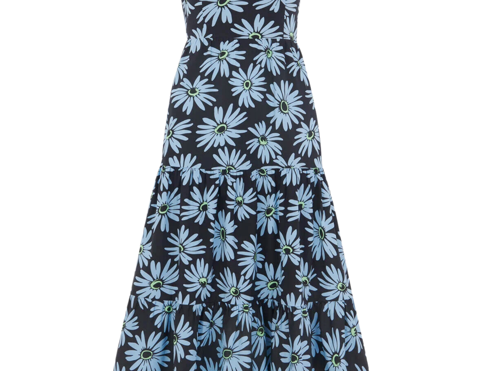 Daisy Print Poplin Dress