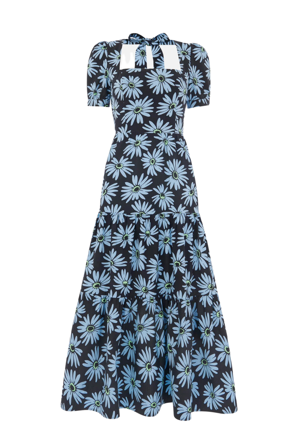 Daisy Print Poplin Dress