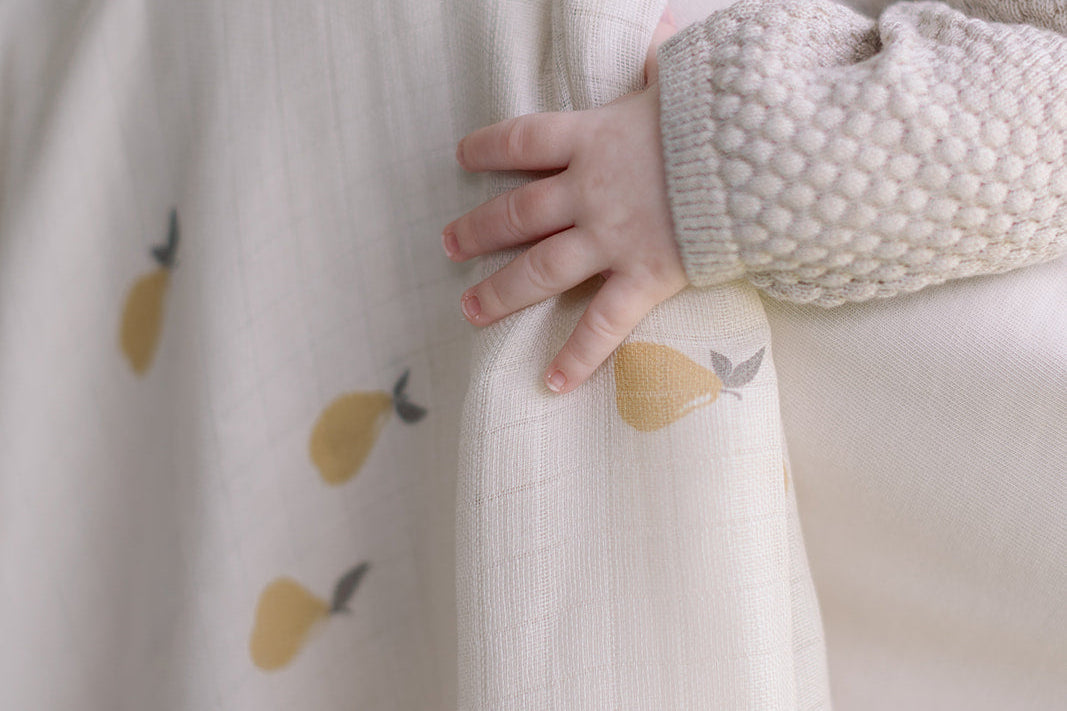 Ralphie Bear Pears Large Swaddle Muslin 5