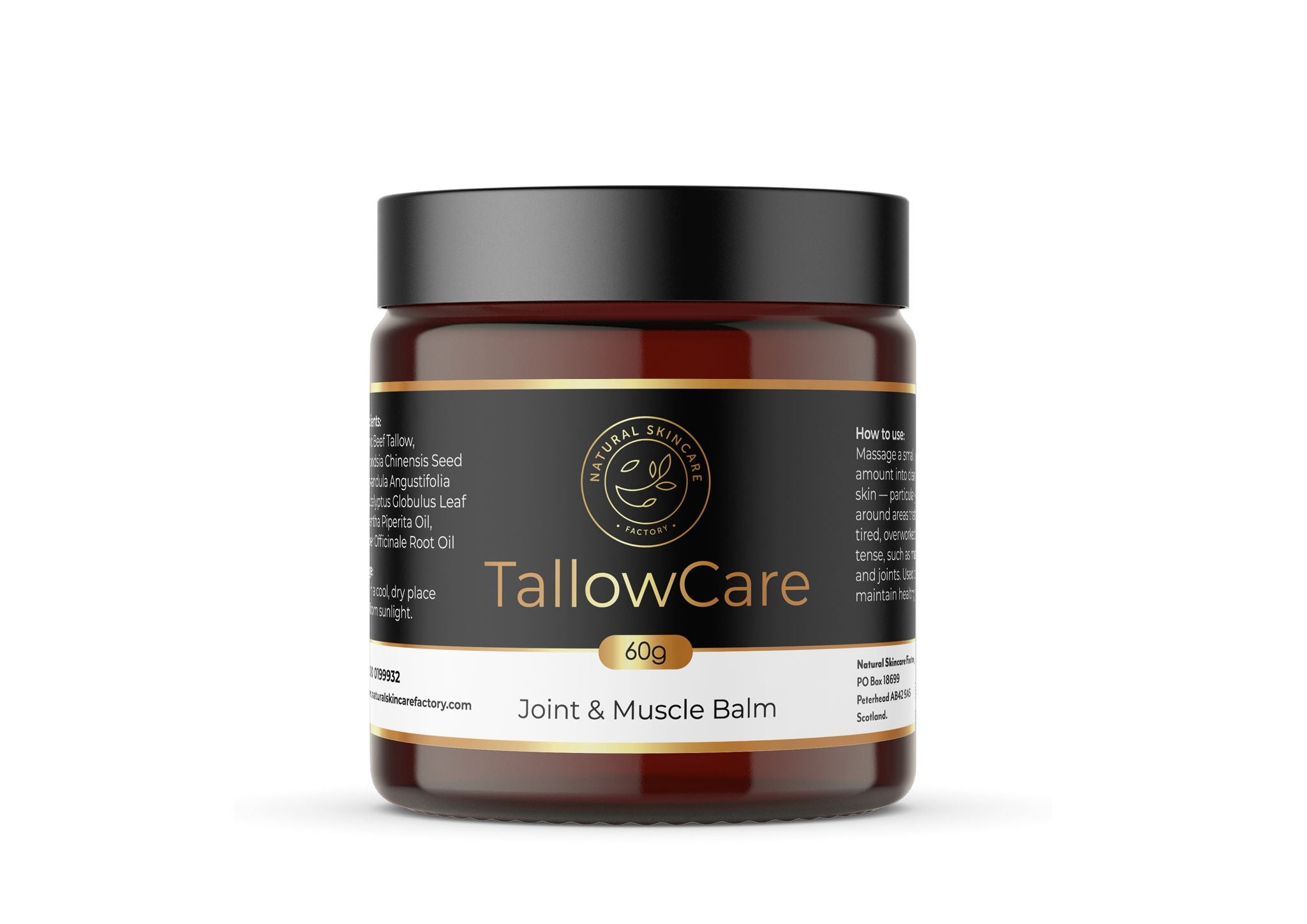 Natural Skincare Factory Tallowcare Joint Muscle Balm 1
