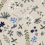 Floral patterned paper with 'Ralphie Bear' branding on a white background