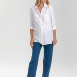 Pietro Brunelli 90s Straight Leg Maternity Jeans in a Dark-Wash