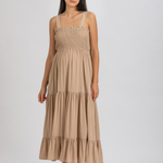 Pietro Brunelli Holly Maxi Maternity Dress in Almond