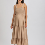 Pietro Brunelli Holly Maxi Maternity Dress in Almond