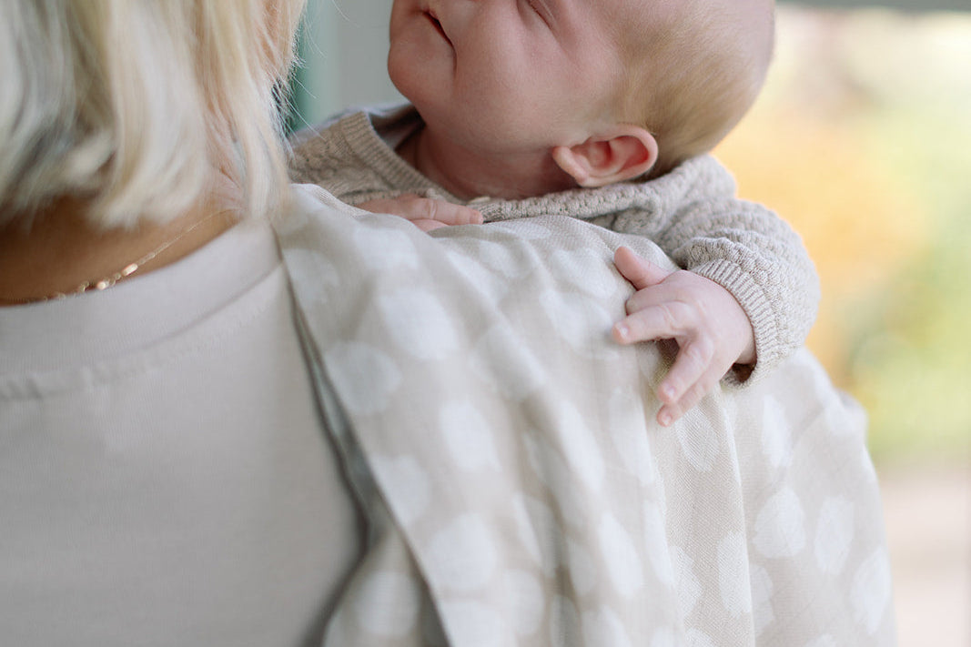 Ralphie Bear Scallop Large Swaddle Muslin 2