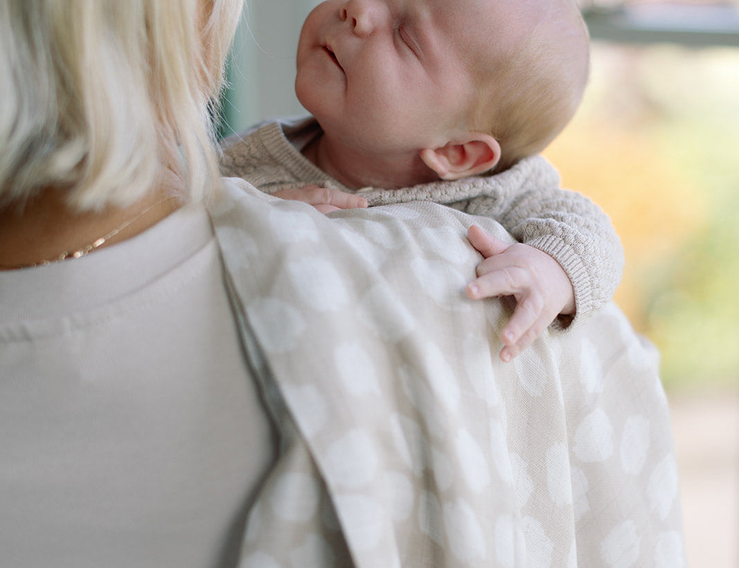 Ralphie Bear Scallop Large Swaddle Muslin 2