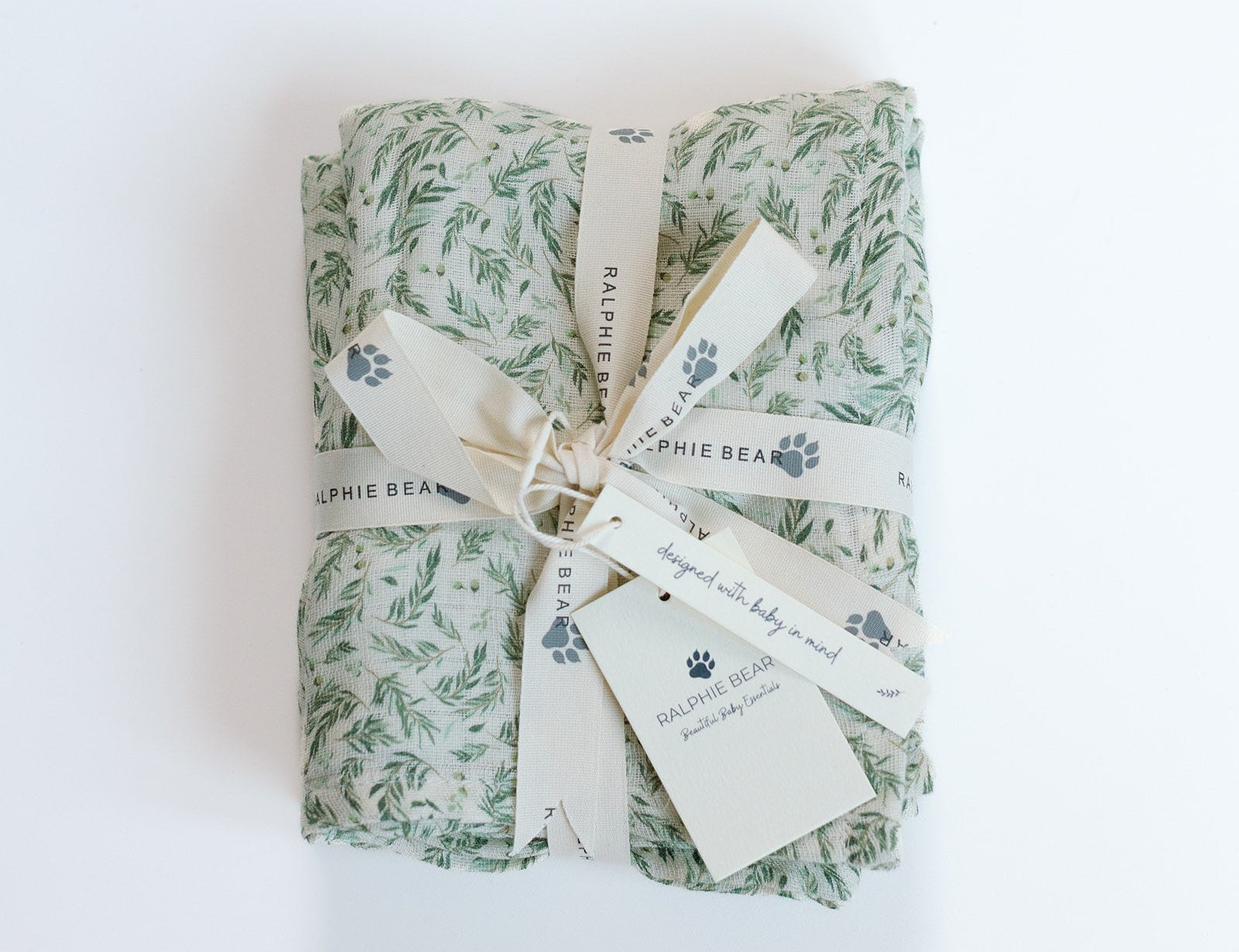 Ralphie Bear Willow Large Swaddle Muslin 1