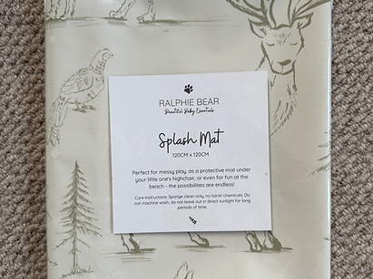 Ralphie Bear Woodland Splash Mat 1