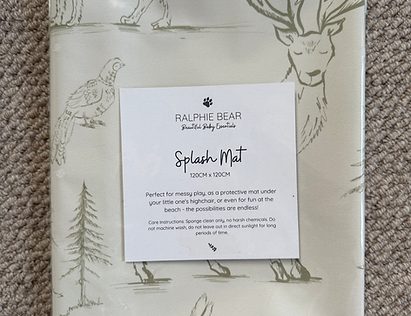 Ralphie Bear Woodland Splash Mat 1
