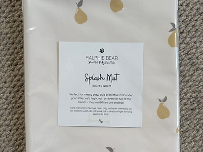 Ralphie Bear Pears Splash Mat 1