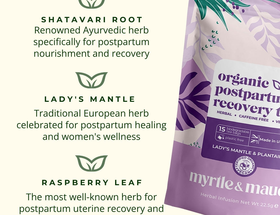 Myrtle and Maude Organic Postpartum Recovery Tea 2