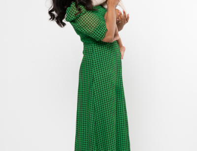 Whistles Lottie Gingham Shirred Dress 5